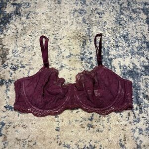 Victoria’s Secret Dream Angels Push-Up without Padding Purple & Gold Bra 34D
